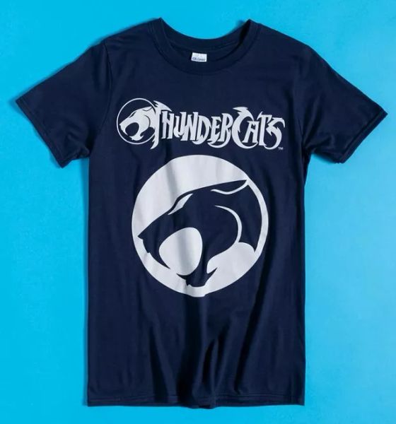 

official dark navy thundercats logo t-shirt, White;black