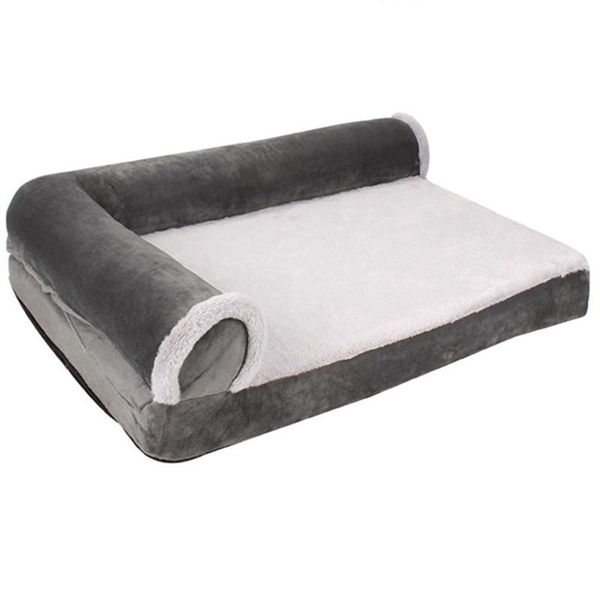 

kennels & pens plush orthopedic l-shaped recliner dog bed pet supplies cushion removable and washable kennel sofa