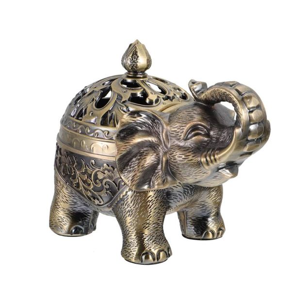 

1pc decorative incense furnace exquisite metal censer holder burner fragrance lamps