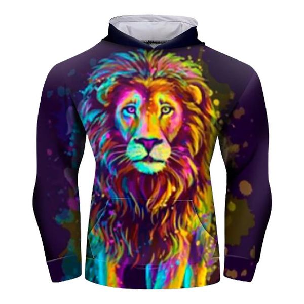 

men's hoodies & sweatshirts cody lundin digital print boys sweatshirt winter hoodie high street animal lion hooded anime cat mens jiu j, Black