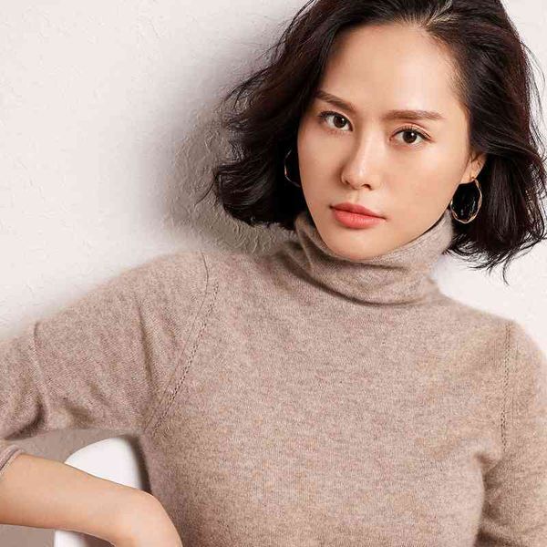 

women's sweaters smpevrg cashmere sweater women and pullovers long sleeve turtleneck female pullover knitted pull femme jumpers corw, White;black