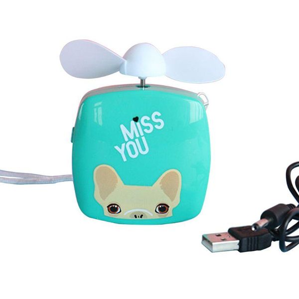 

electric fans cute cartoon pattern cooling fan cooler portable usb charging air conditioning for home office x7xa