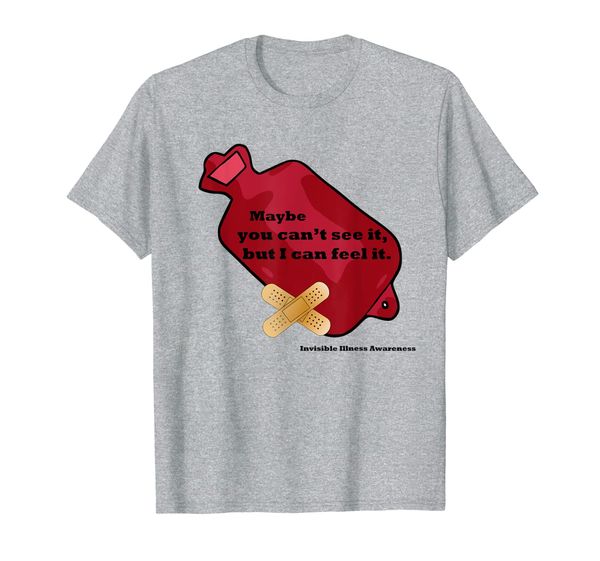 

maybe you can't see it but i can feel it t-shirt, White;black