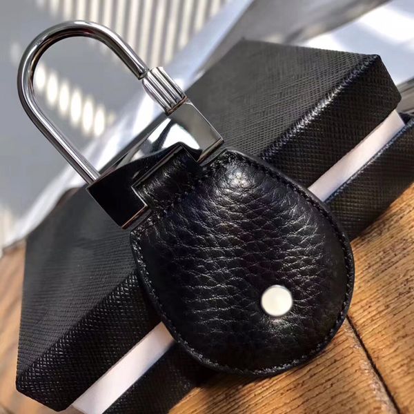 

luxury designer jewelry men key rings black leather steel gift, Slivery;golden