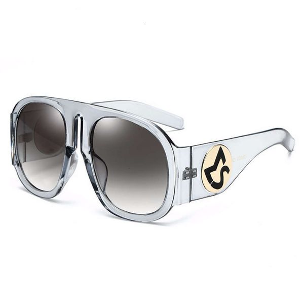 

women oval hbk retro oversized luxe sunglasses hip celebrity hop style big frame brown grey lens, Black