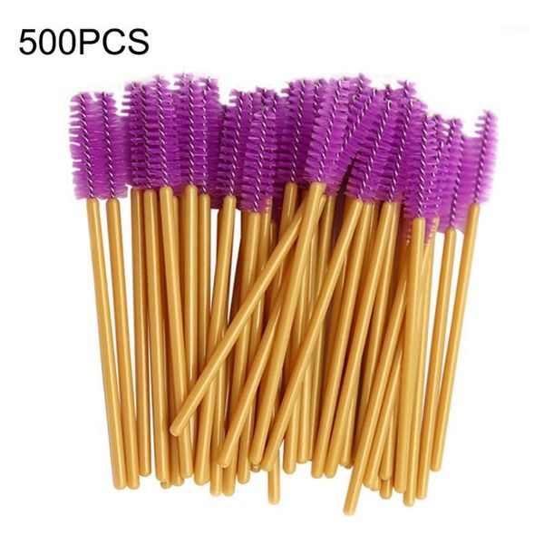 

500pcs disposable micro eyelash brushes mascara applicator wand comb makeup tool kit accessories1