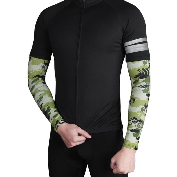 

elbow & knee pads 1 pair arm sleeve moisture wicking cooling sunshade hand protection cover summer, Black;gray