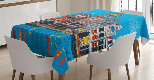 

table cloth amsterdam canal famous tablecloth dinner decor