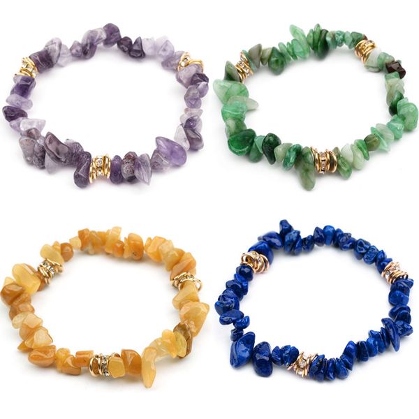 

healing bracelet with spacer anxiety crystal natural stone men women stress relief reiki yoga stone bracelets, Black