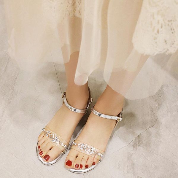 

sandals crystal in summer, Black