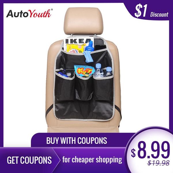 

car organizer autoyouth seat back storage bag compact portable durable beverage rack garbage box for universal