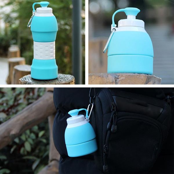 

water bottle bottles sports folding soft flask sport bag collapsible drink running camping hiking