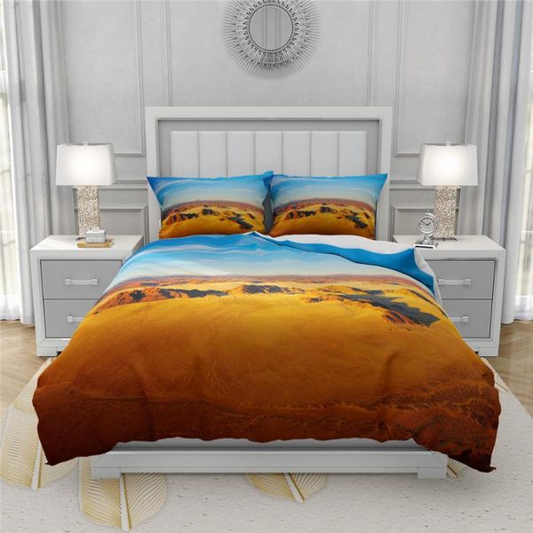 

bedding sets desert scenery 3d duvet cover set for single double bed natural landscape twin full  king size pillowcase