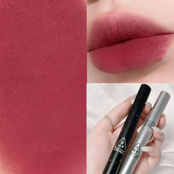 

lip gloss velvet matte texture waterproof sweat-proof rich color lipstick tint cosmetics female makeup tslm1