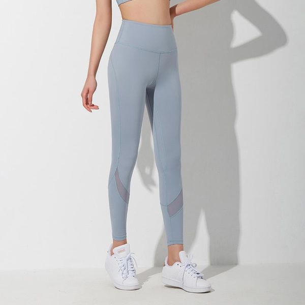 

yoga outfit sprin summer high waisted pants women tummy control fitness seamless leggings soft peach buskinny