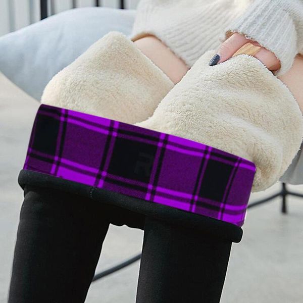 

women's leggings 2021 autumn winter keep warm solid for women high waist thick velvet super elastic r5, Black