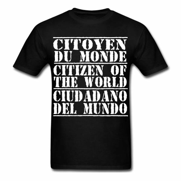 

citizen of the world different languages globe graphic shirt t-shirt, White;black