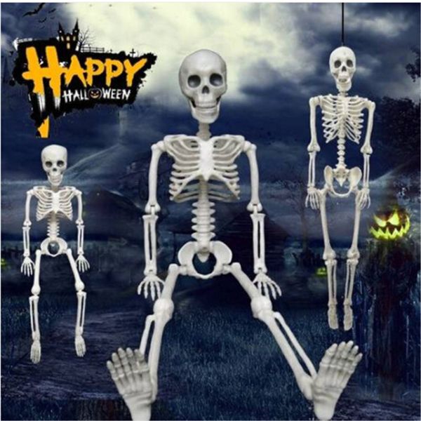 

posable skeleton halloween decor scary man bone creepy party decoration colorful happy party diy decoration