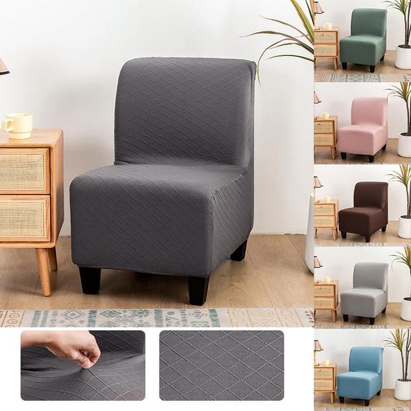 

chair covers printed stretch cover big size washable knitting solid color protector armless seat case for home