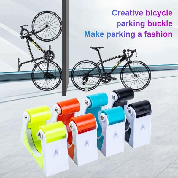 

car & truck racks creative bicycle wall holder rack storage portable road bike parking buckle mount indoor stand accessories