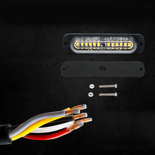 

emergency lights side marker flash grid hazard led lamp 12 leds parts 12v/24v