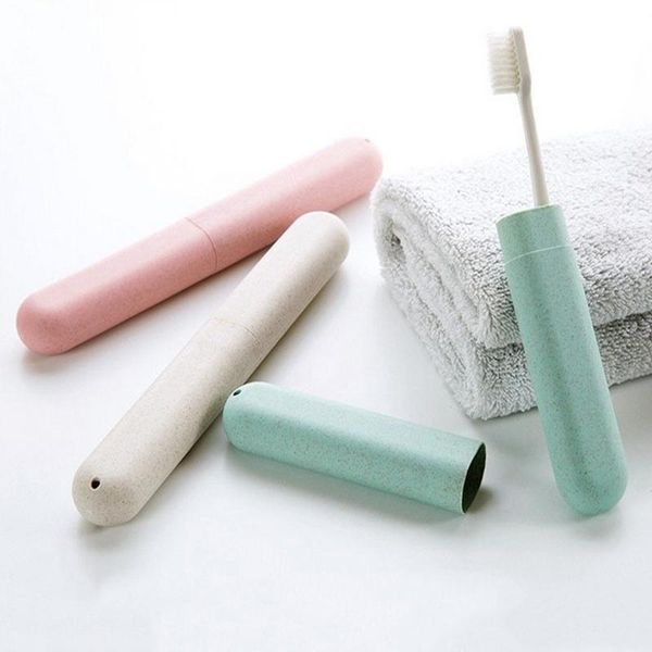 

toiletry kits portable travel toothbrush storage box tube cover cases cap tooth brushes organizer cup holder protector
