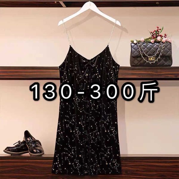 

large women's suspender skirt suitable for 240 kg fat sister to wear 2021 fashion drs, White;black