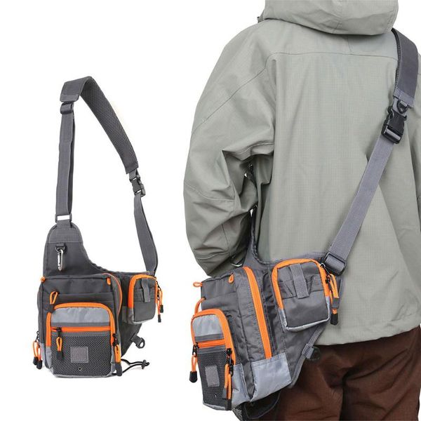 

duffel bags waterproof fishing waist pack crossbody sling bag lure tackle outdoor