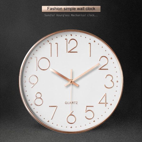 

quartz wall clock plastic fashion design clocks for home decor living room bedroom modern silent ye-h