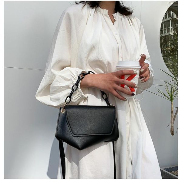 

evening bags chain design luxury small handbag pu leather flip bag women's 2021 summer ladies shoulder girl fashion messenger