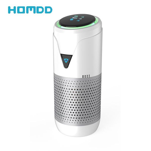 

negative ion air purifier oxygen bar activated carbon hepa filter aluminum alloy car accessories purifiers