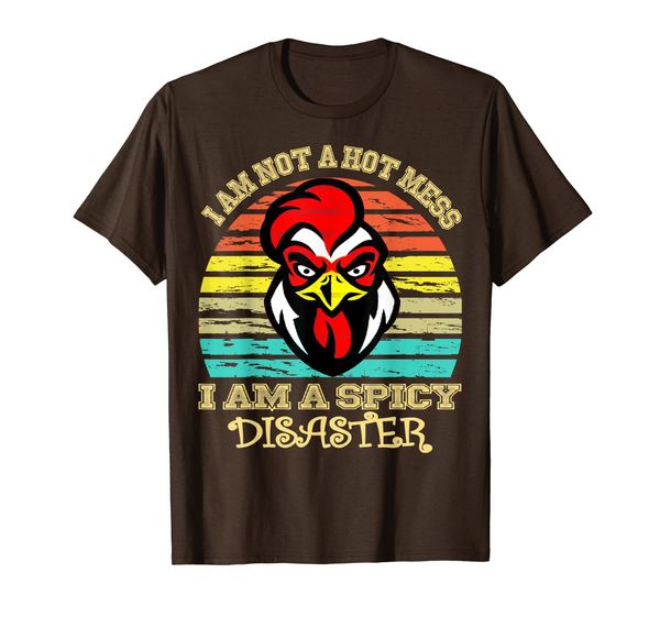 

i'm not a mess i am a spicy disaster t-shirt, White;black