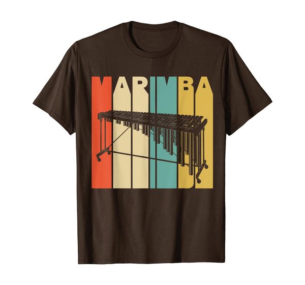 

vintage style marimba silhouette t-shirt, White;black