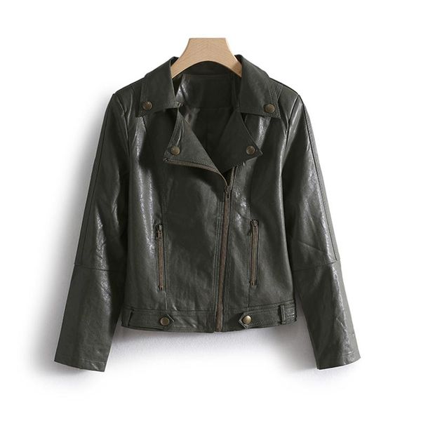 

women's leather & faux jacket moto biker zipper asymmetric zip jackets, Black