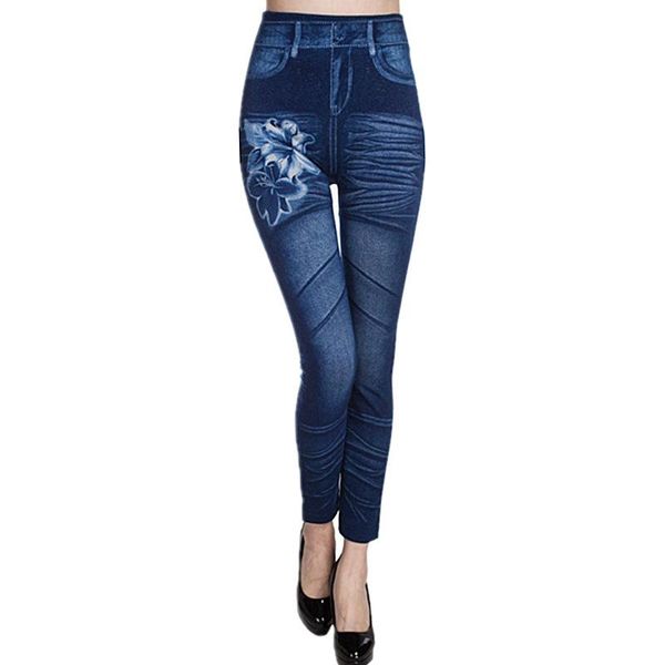 

slim jeans print and hip lift style waist type fit wash length age lily decoration origin women's, Blue