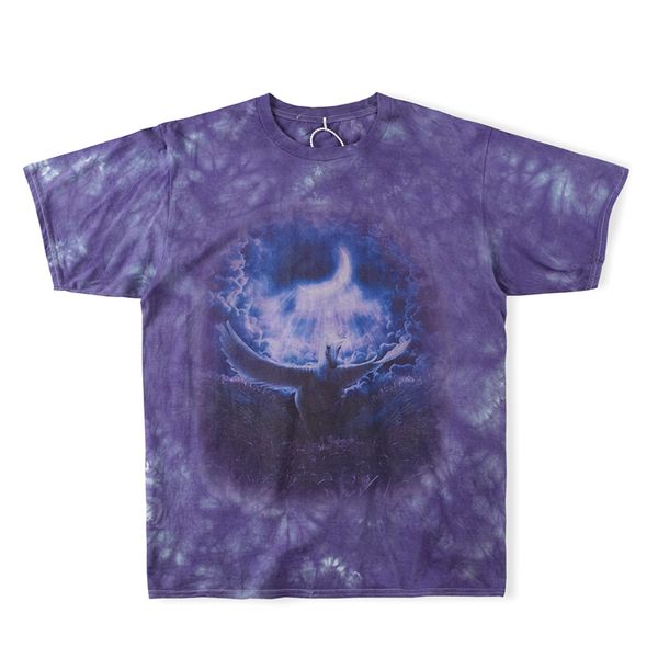 

tie dye t shirt tee purple men women 11 short sleeve oversized t-shirt, White;black