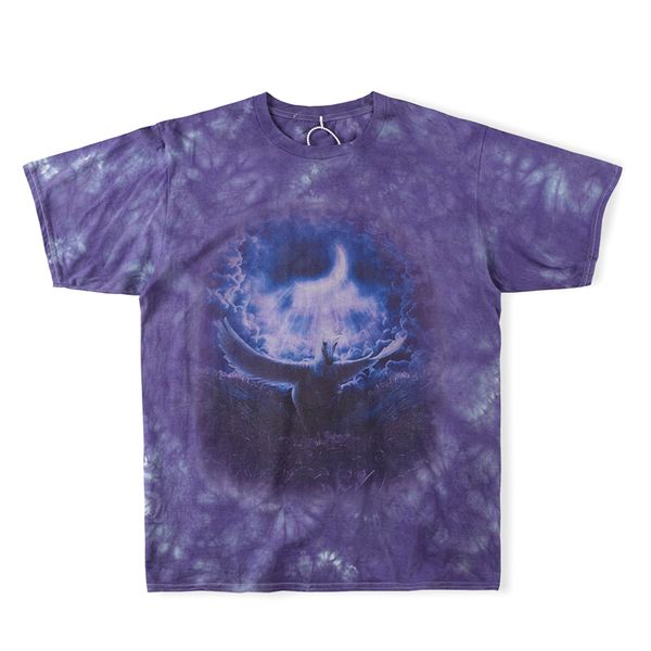 Maglietta Tie Dye Tee Purple Uomo Donna 11 T-shirt oversize a maniche corte di alta qualità