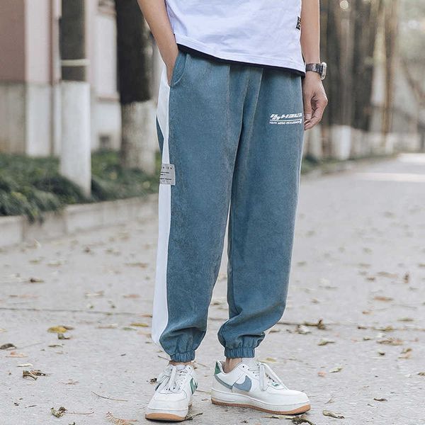 

men's pants brand mens summer sweatpants streetwear plus size clothing trousers joggers fashion clothes casual overalls rfj5, Black