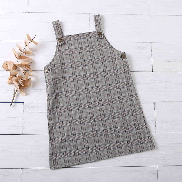 

baby / toddler classic plaid strap dress 210521, Red;yellow