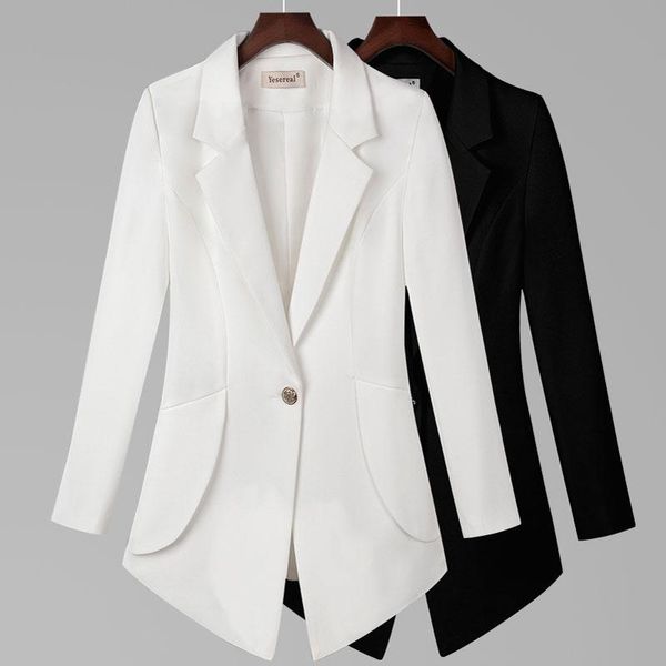 

women's suits & blazers women fashion 2021 small suit female jacket professional casual slimming overalls blazer feminino, White;black