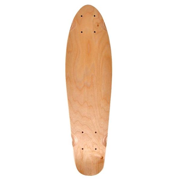 

-22inch blank skateboard deck natural 55.5x15cm maple banana sliding cruising skating single rocker board diy decks skateboarding