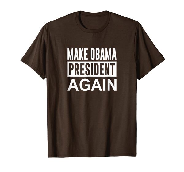 

make obama president again - t-shirt, White;black