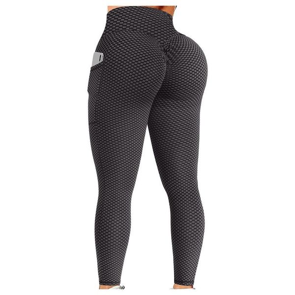 

yoga outfit activewear sport legging women bubble buscrunch pant high waist plus size elastic track trousers running training leggin