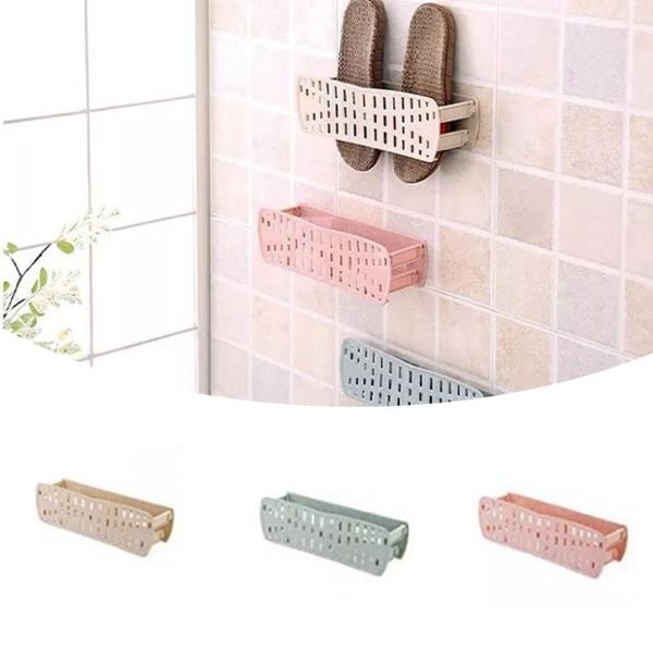 

clothing & wardrobe storage foldable shoe rack wall-mounted paste home bathroom wall slippers shelf organizer holder