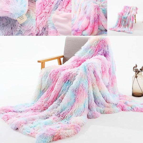 

blankets super soft faux fur coral fleece blanket elegant fluffy sofa