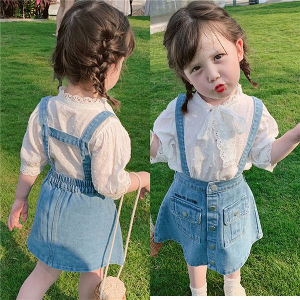 

Girls Babys Kids Blouse Jacket Outwear 2022 Lace Spring Autumn Top Long Sleeve Shirts Cotton Princess Childrens Clothing