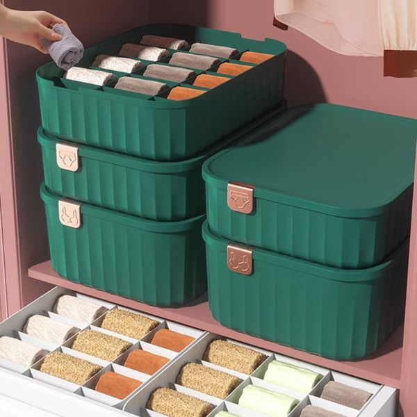 

storage drawers separation underwear socks plastic container lattice organize box artifact drawer type