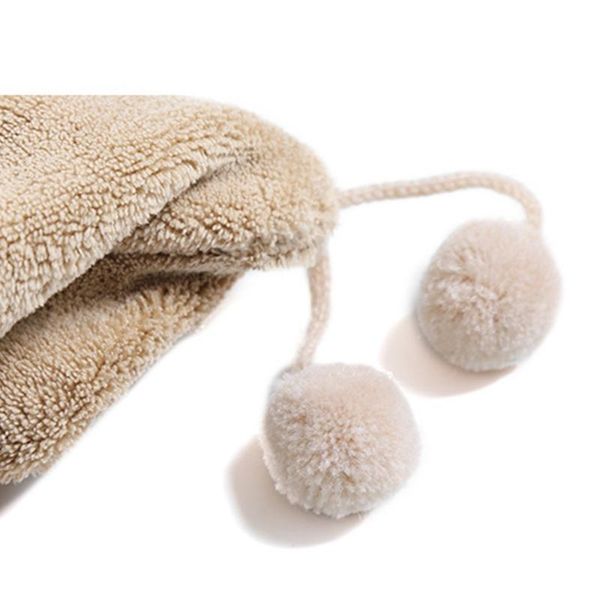 

towel mxlb coral velvet cartoon bath shower cute deer antlers hair drying hat thicken super water absorption head wrap