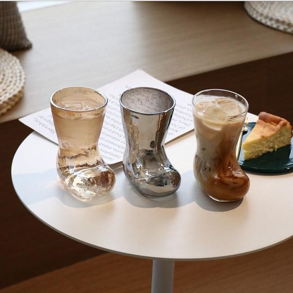 

wine glasses 380ml creative boot shape glass cup transparent coffee mug milk juice bar club beer cocktail personaliy gift