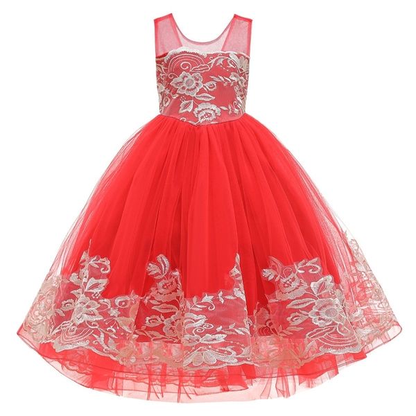 Teenager-Mädchen-Kleid, langes Ballkleid, für Kinder, Abschlussball, Prinzessin, Party, Hochzeit 210508